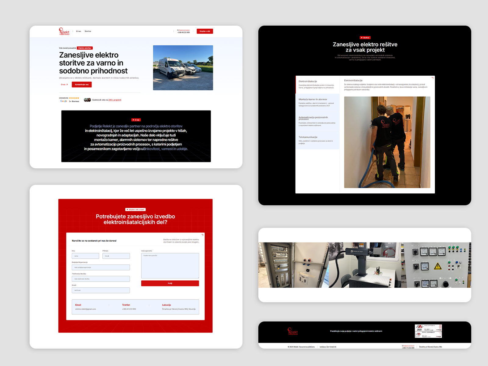 Preview of Elektro Relekt Business Website