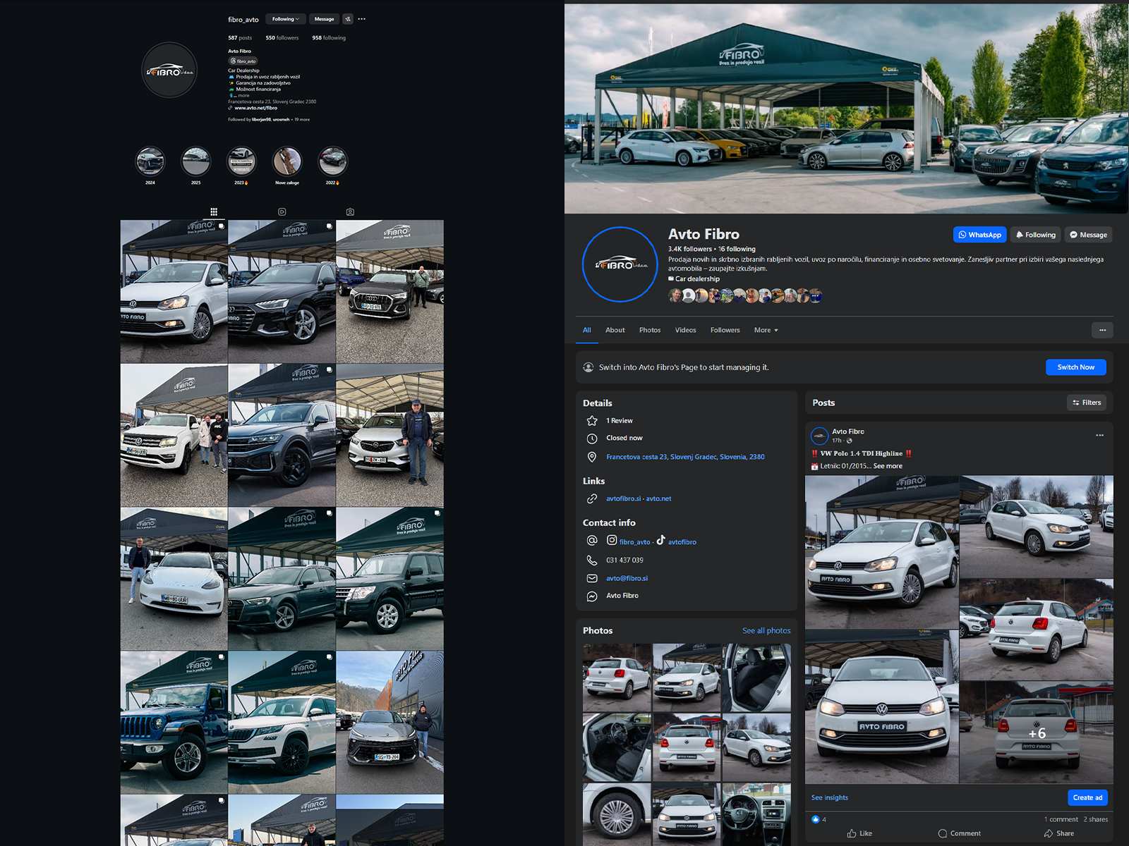Preview of Avto Fibro Social Media Marketing