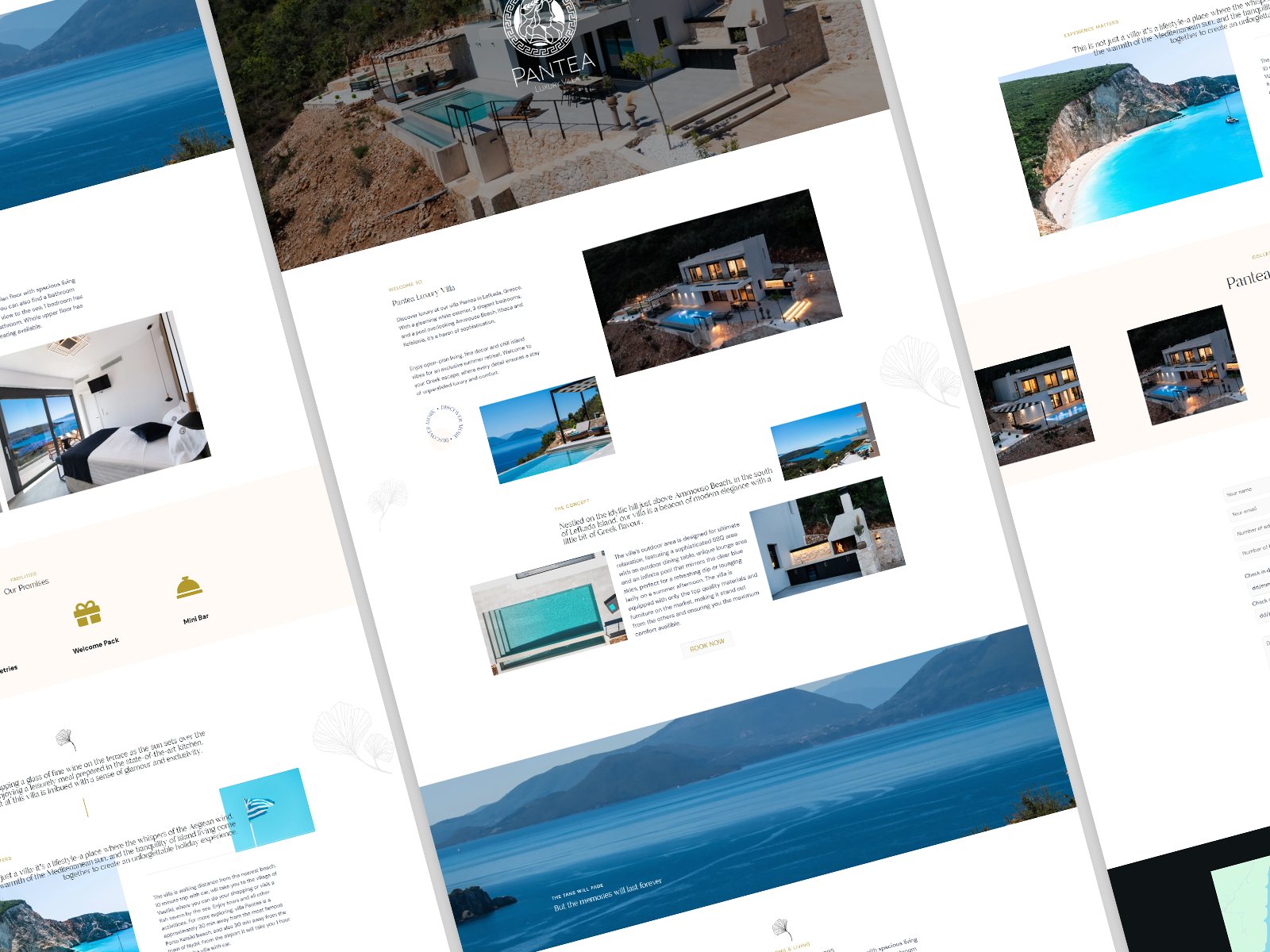 Preview of Villa Pantea Business Website